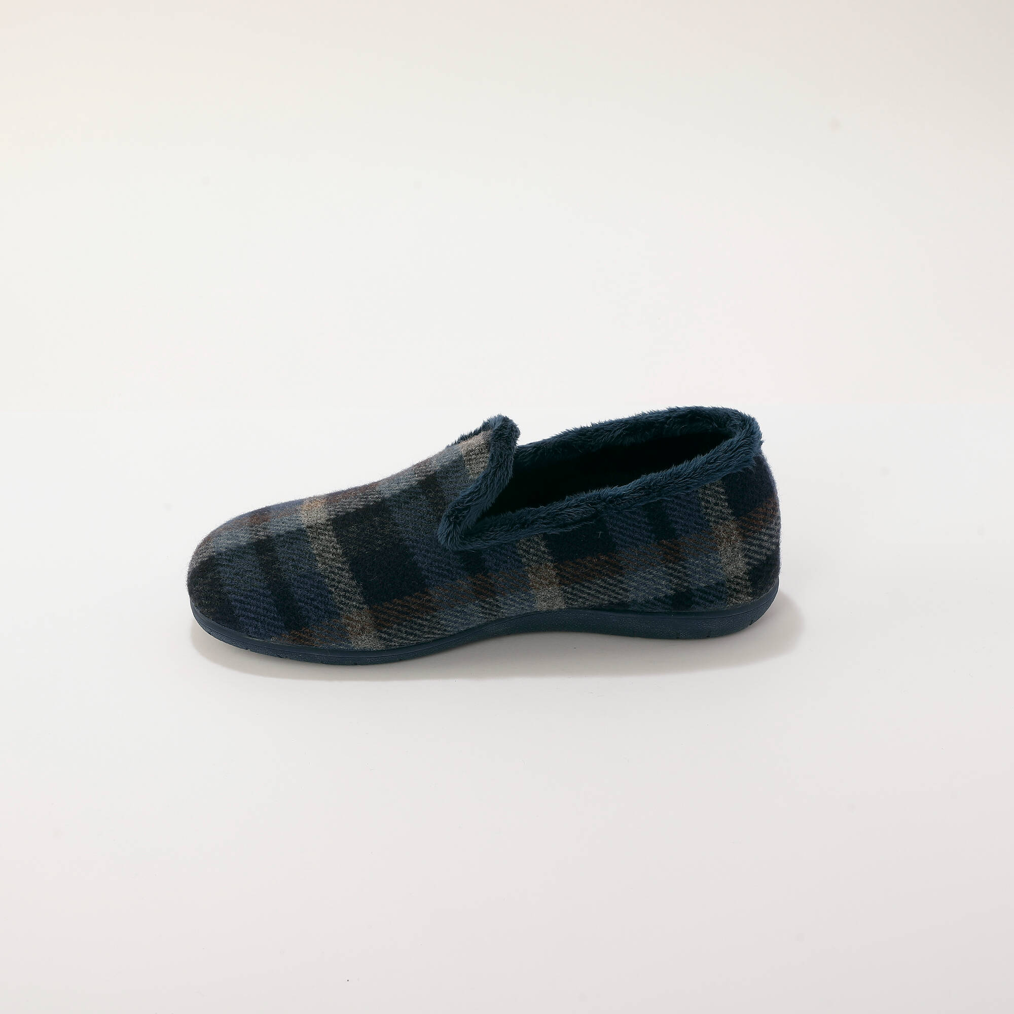 Chaussons motif carreaux fourrs - Blancheporte 30$