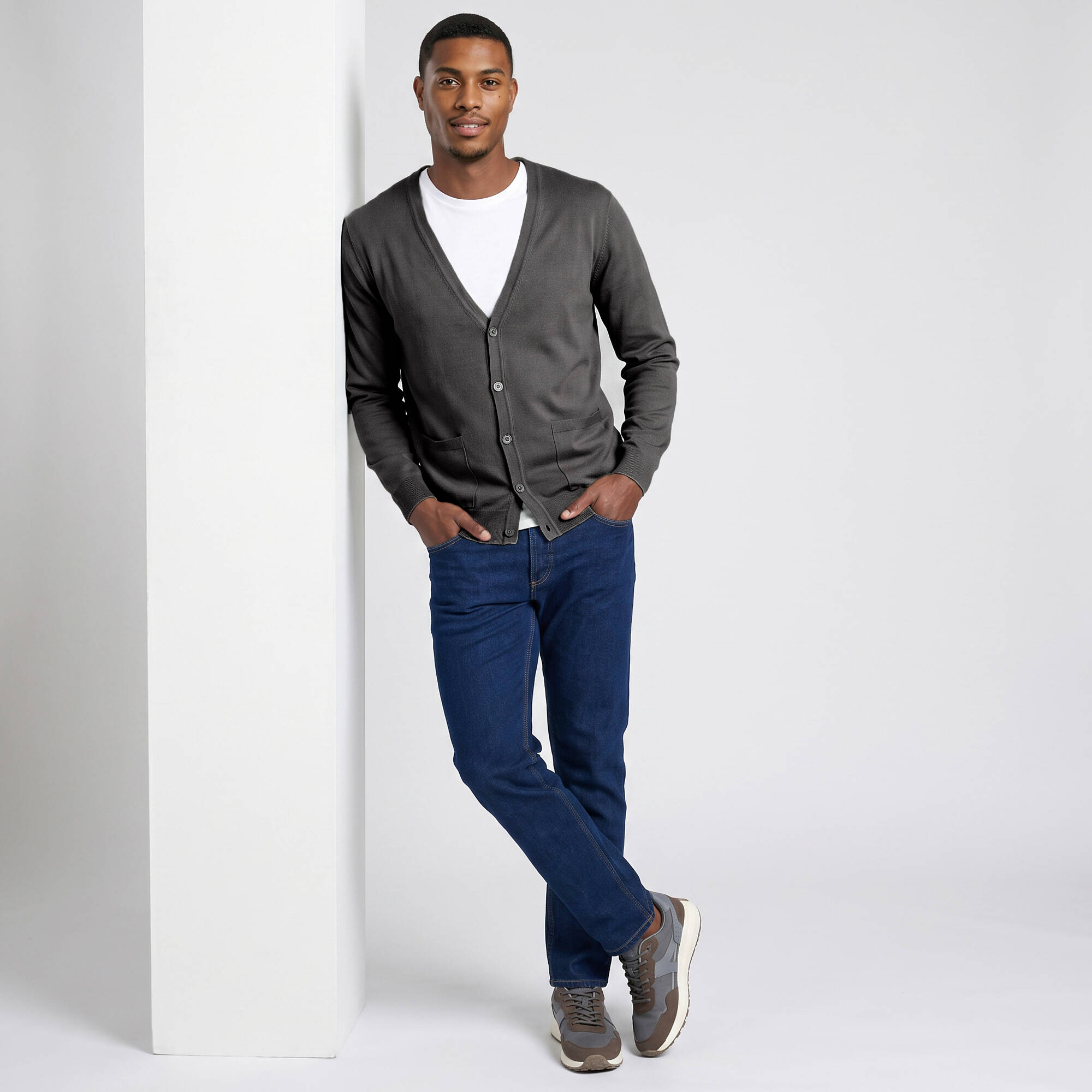 Gilet boutonn manches longues - Blancheporte 33 €