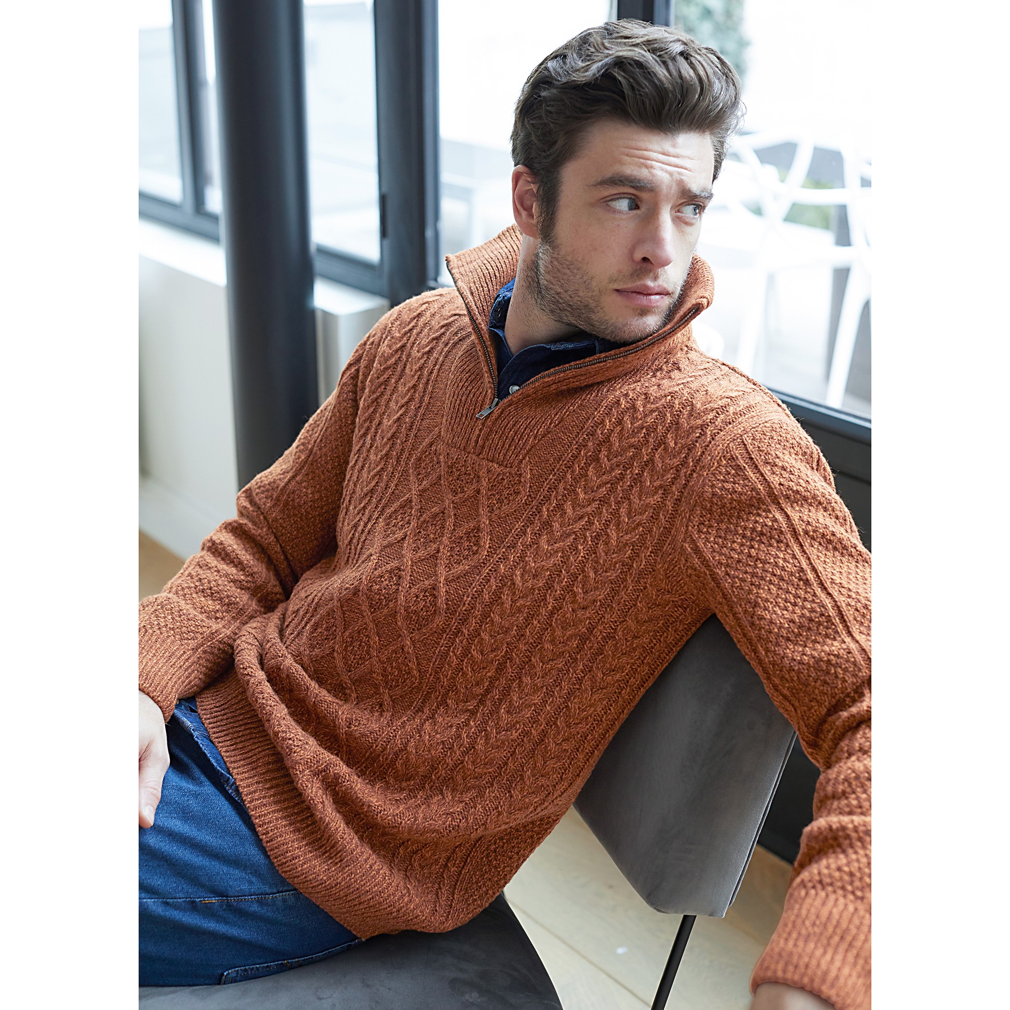 Pull camionneur homme grande taille new arrivals