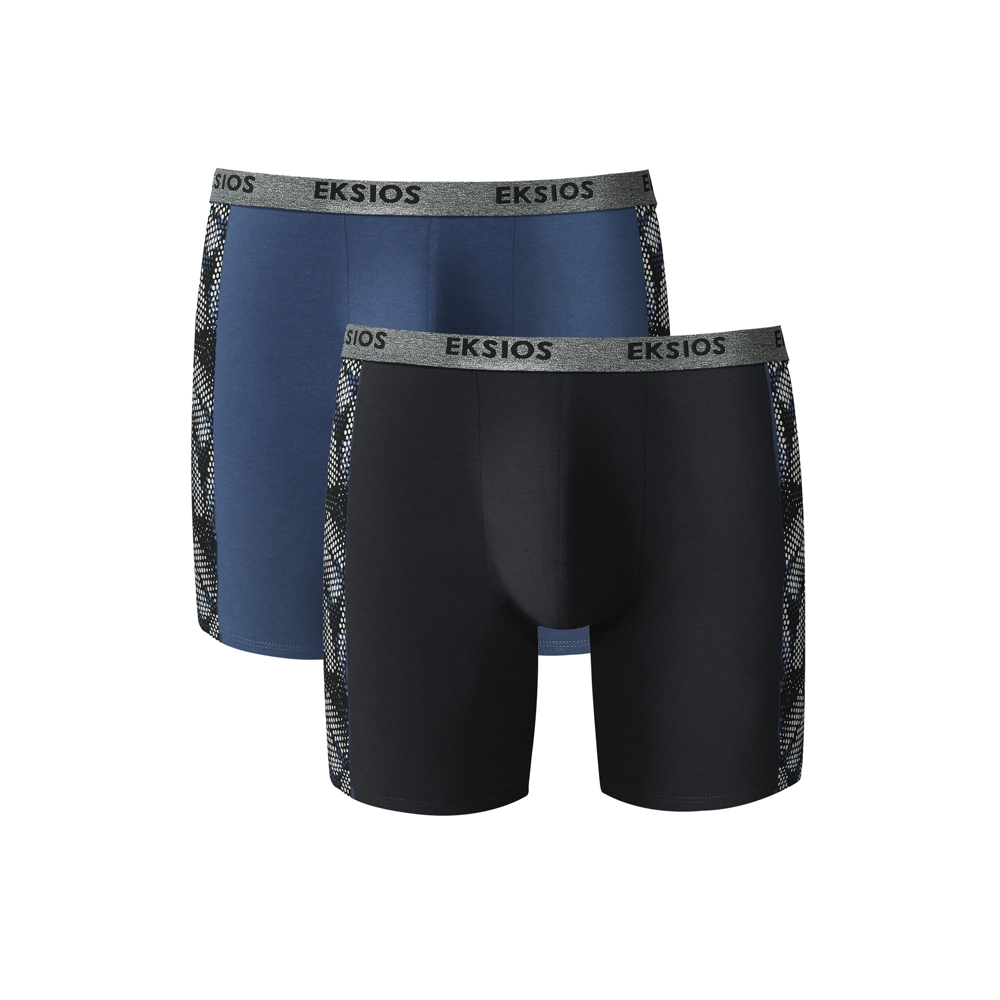 Boxer Long Imprimé Côté Coupe Short - Lot De 2 - Blancheporte