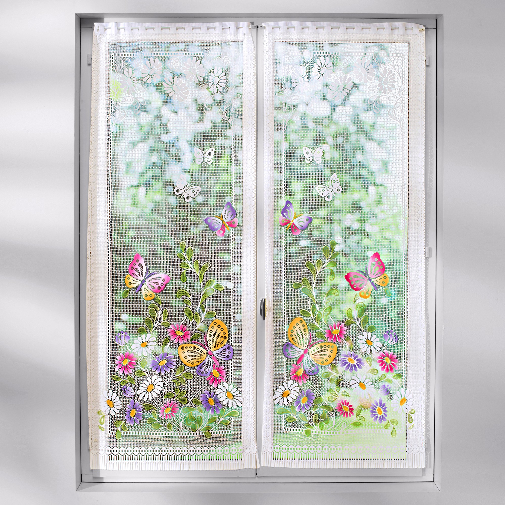 Vitrage Droit Papillons - Blancheporte