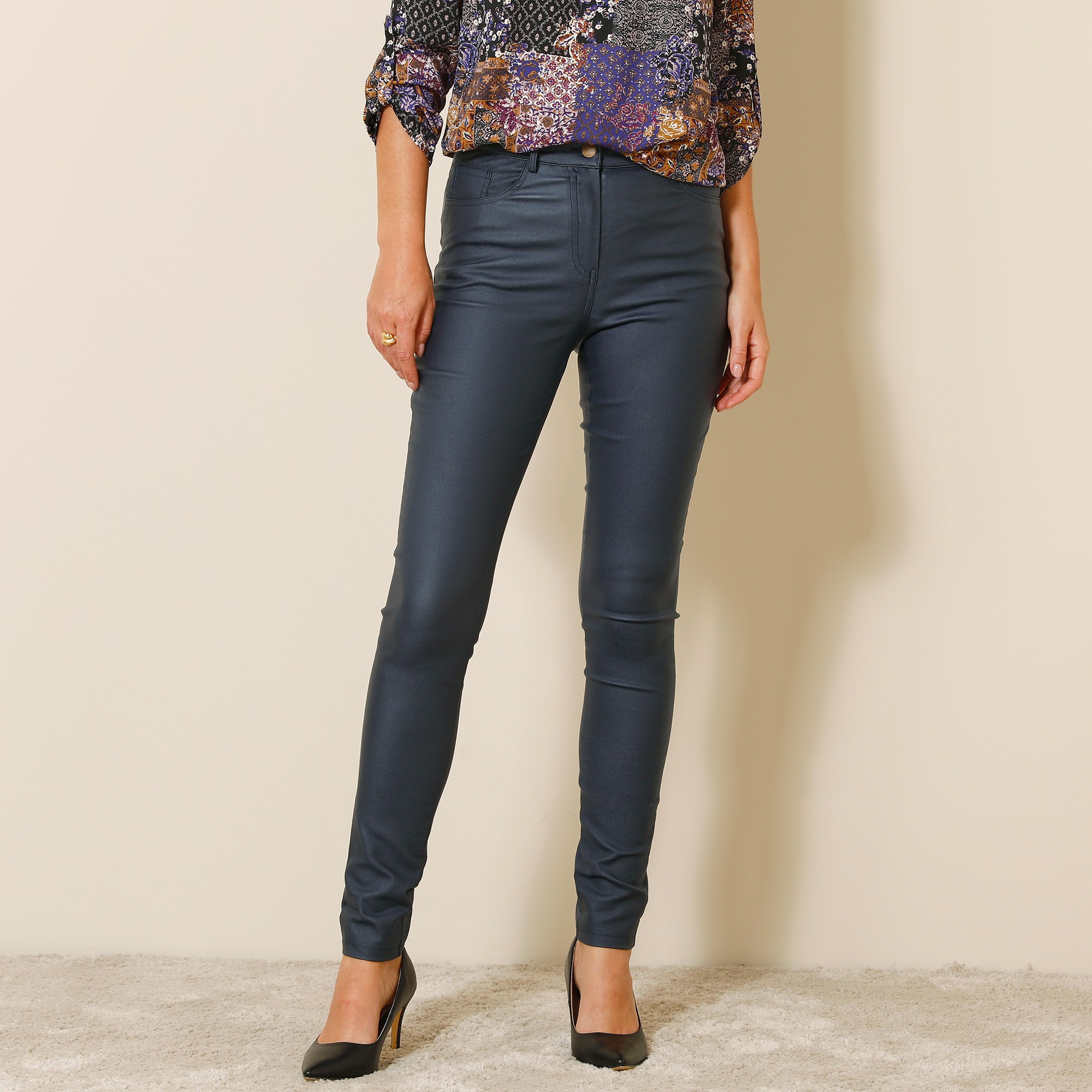 Pantalon fuseau femme blancheporte clearance