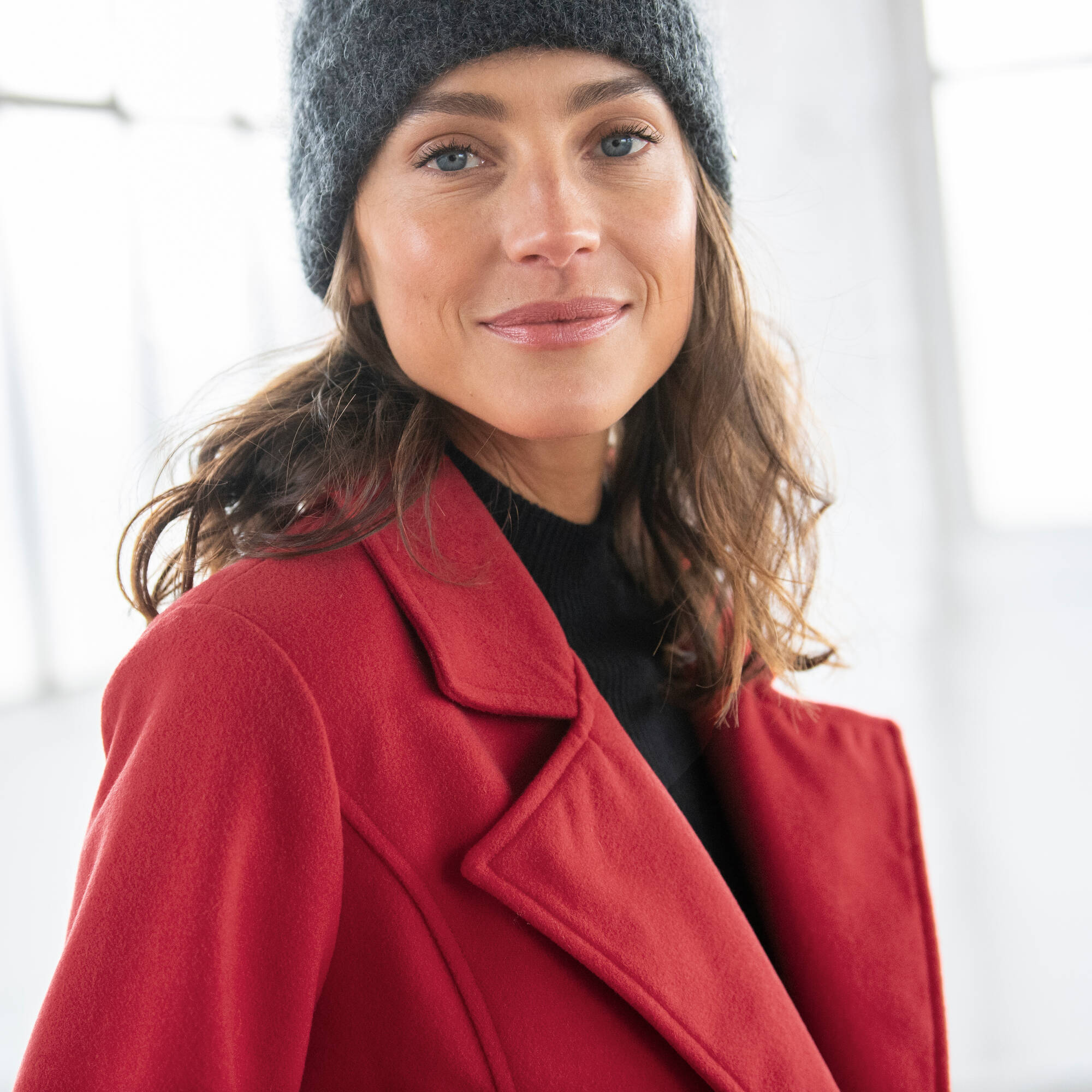 Manteau caban boutonn uni - Blancheporte 90 €