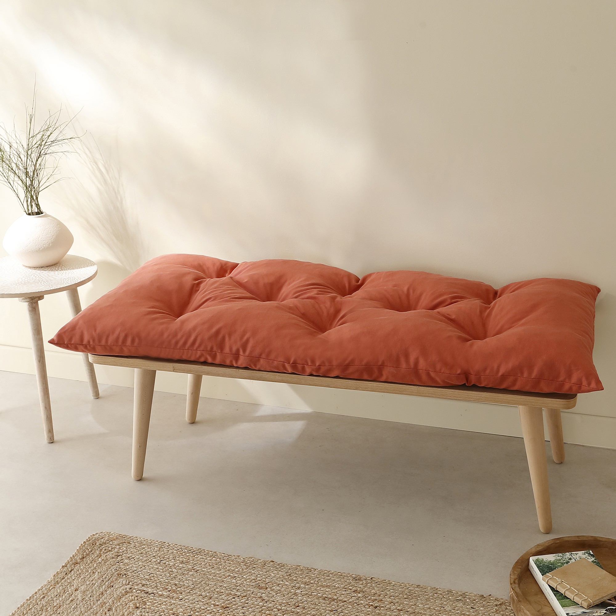 Long Coussin De Sol Uni - Blancheporte