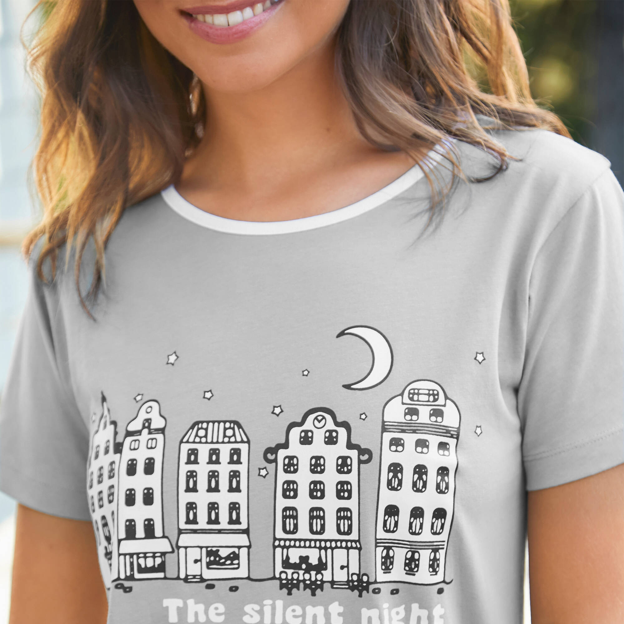 Pyjama pantacourt imprim ville toile - Blancheporte 27$