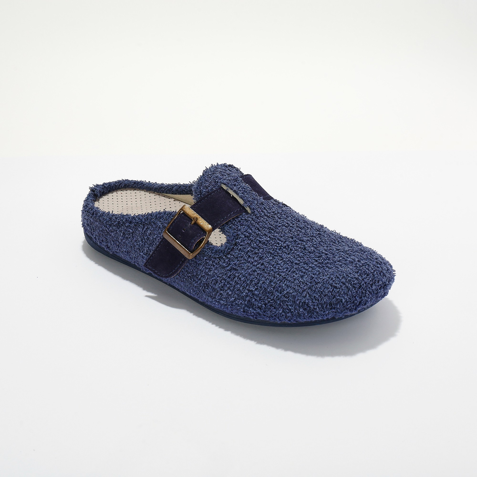 Chaussons Mules Éponge Largeur Confort - Blancheporte