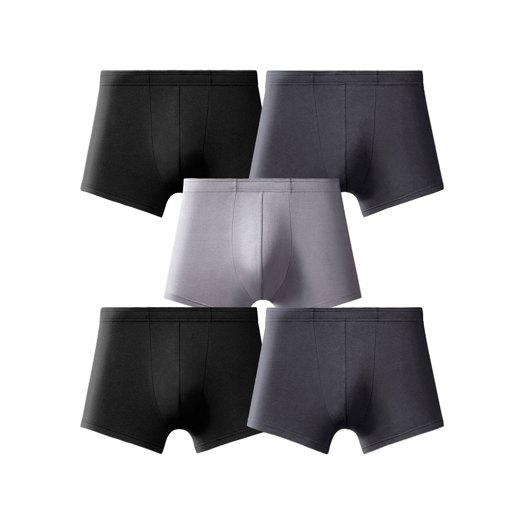 Boxer uni ceinture élastiquée recouverte - lot de 5 - Blancheporte