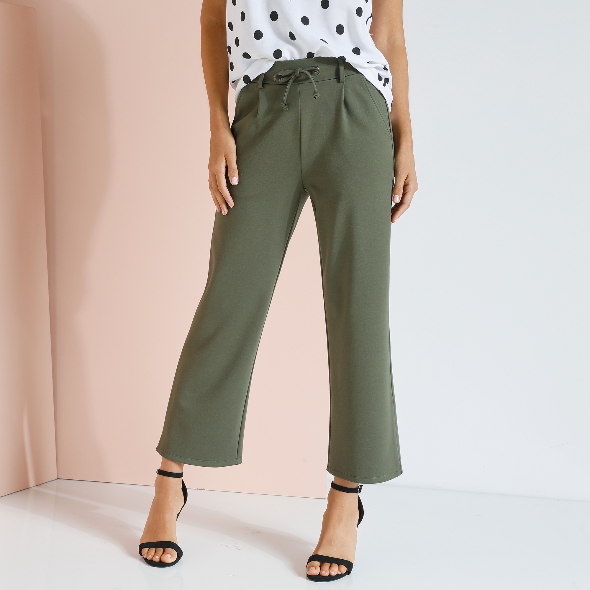 Pantalon Droit Raccourci, Maille Milano - Blancheporte