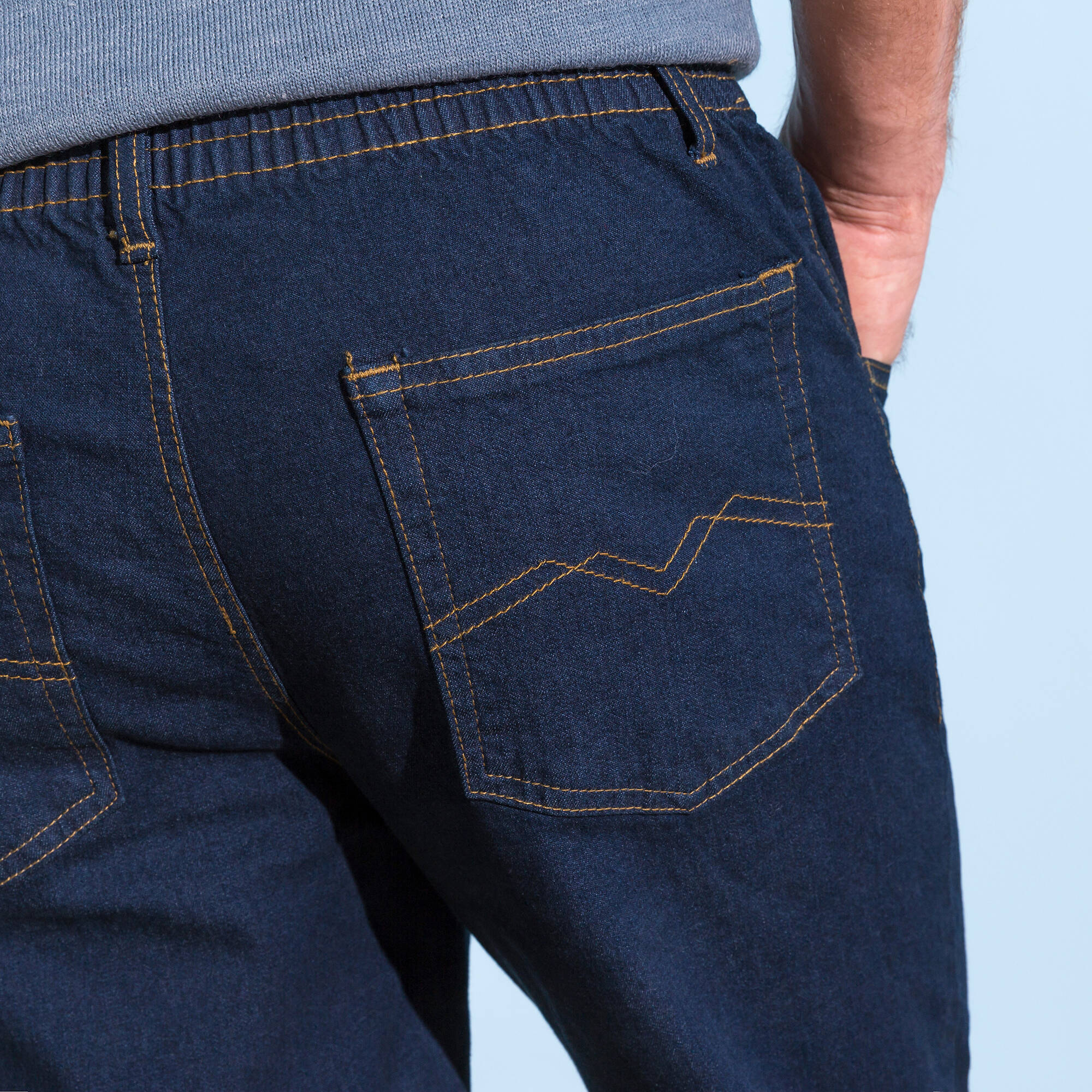 Jean droit ceinture lastique - L30 - Blancheporte 40$