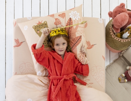 Peignoir de bain enfant licorne à capuche Colombine des Petits éponge coton